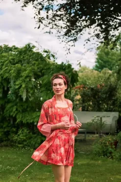Tops|Pip Studio Armelloses Top Flora Firenze Koralle Rot