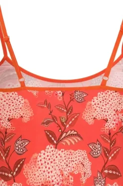 Tops|Pip Studio Armelloses Top Flora Firenze Koralle Rot
