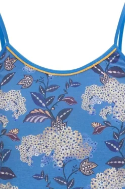 Tops|Pip Studio Armelloses Top Flora Firenze Kobalt Blau