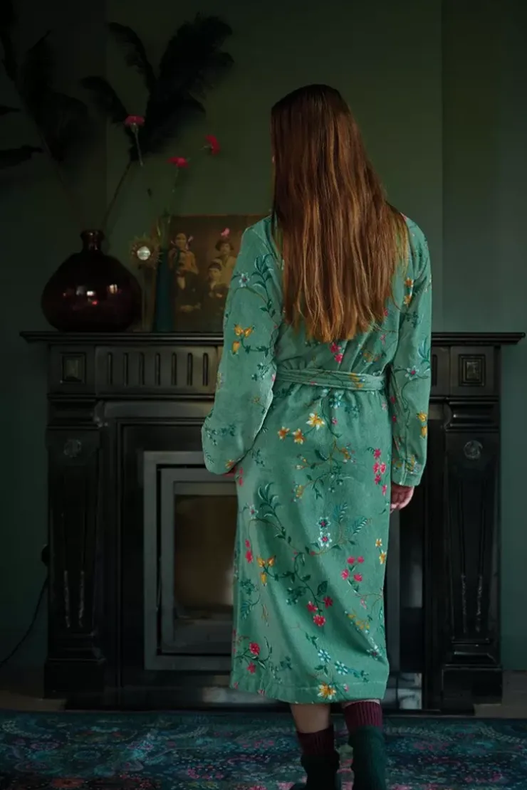 Bademäntel|Pip Studio Bademäntel Les Fleurs Grun