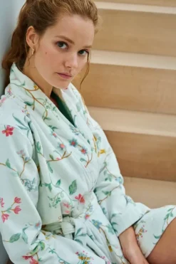 Bademäntel|Pip Studio Bademäntel Les Fleurs Weis