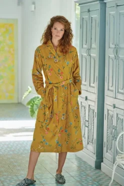 Bademäntel|Pip Studio Bademäntel Les Fleurs Gelb