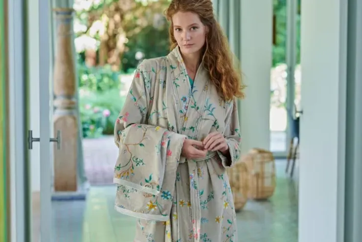 Bademäntel|Pip Studio Bademäntel Les Fleurs Khaki