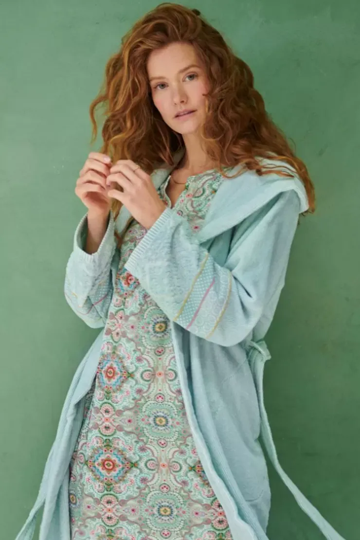 Bademäntel|Pip Studio Bademäntel Soft Zellige Blau