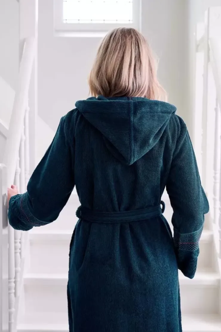 Bademäntel|Pip Studio Bademäntel Soft Zellige Dunkel Blau