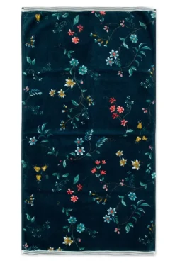 Handtücher|Pip Studio Badetuch Set/3 Les Fleurs Dunkel 55X100 Cm Blau