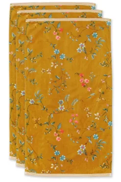 Handtücher|Pip Studio Badetuch Set/3 Les Fleurs 55X100 Cm Gelb