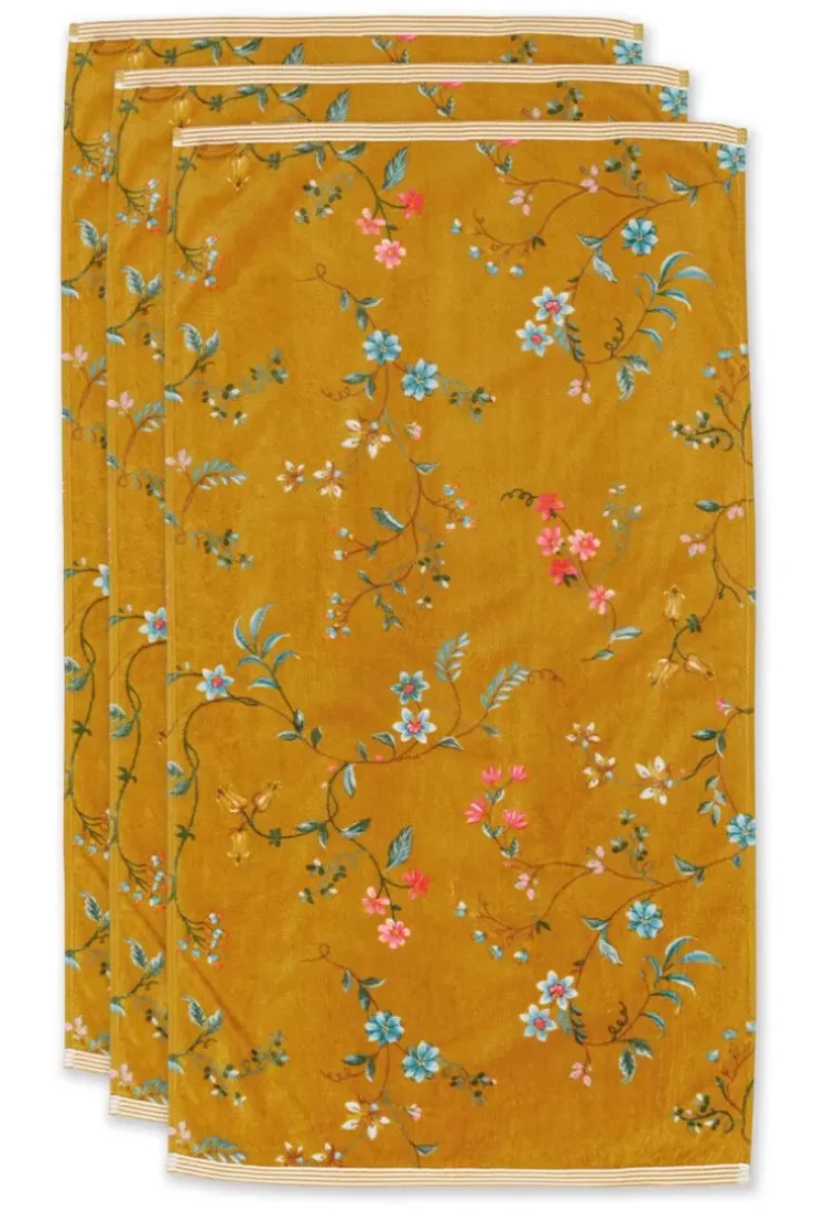 Handtücher|Pip Studio Badetuch Set/3 Les Fleurs 55X100 Cm Gelb