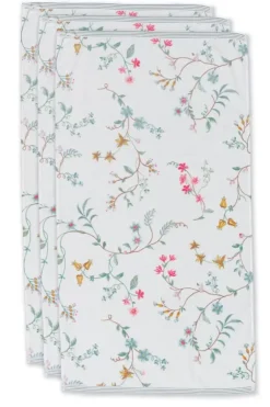 Handtücher|Pip Studio Badetuch Set/3 Les Fleurs 55X100 Cm Weis