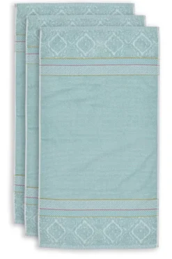 Handtücher|Pip Studio Badetuch Set/3 Soft Zellige 55X100 Cm Blau