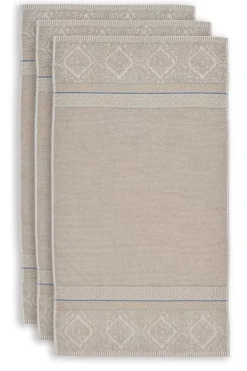 Handtücher|Pip Studio Badetuch Set/3 Soft Zellige 55X100 Cm Khaki