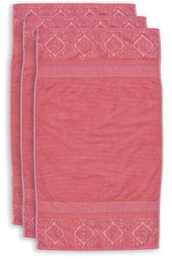 Handtücher|Pip Studio Badetuch Set/3 Soft Zellige 55X100 Cm Koralle