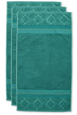 Handtücher|Pip Studio Badetuch Set/3 Soft Zellige 55X100 Cm Grun