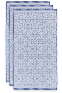 Handtücher|Pip Studio Badetuch Set/3 Tile De Pip Blau 55X100 Cm