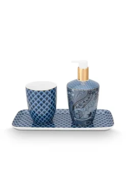 Seifenspender|Pip Studio Badezimmeraccessoires Set/3 Kyoto Festival Blau