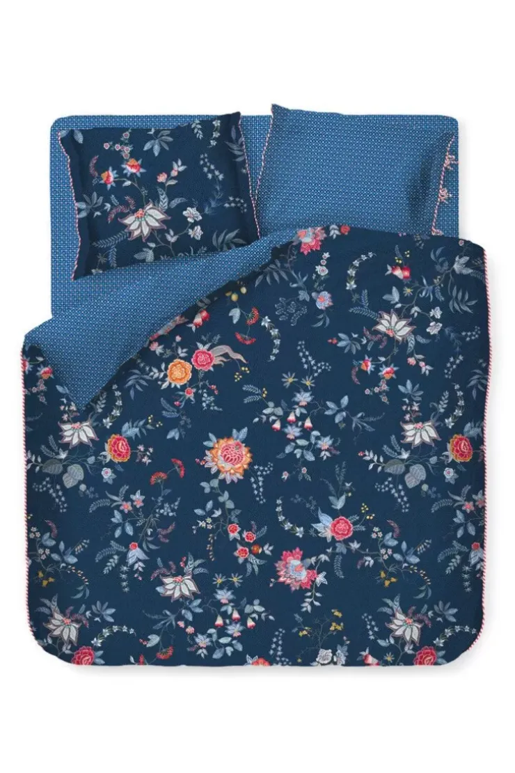 Bettbezüge|Pip Studio Bettbezug Flower Festival Dunkel Blau