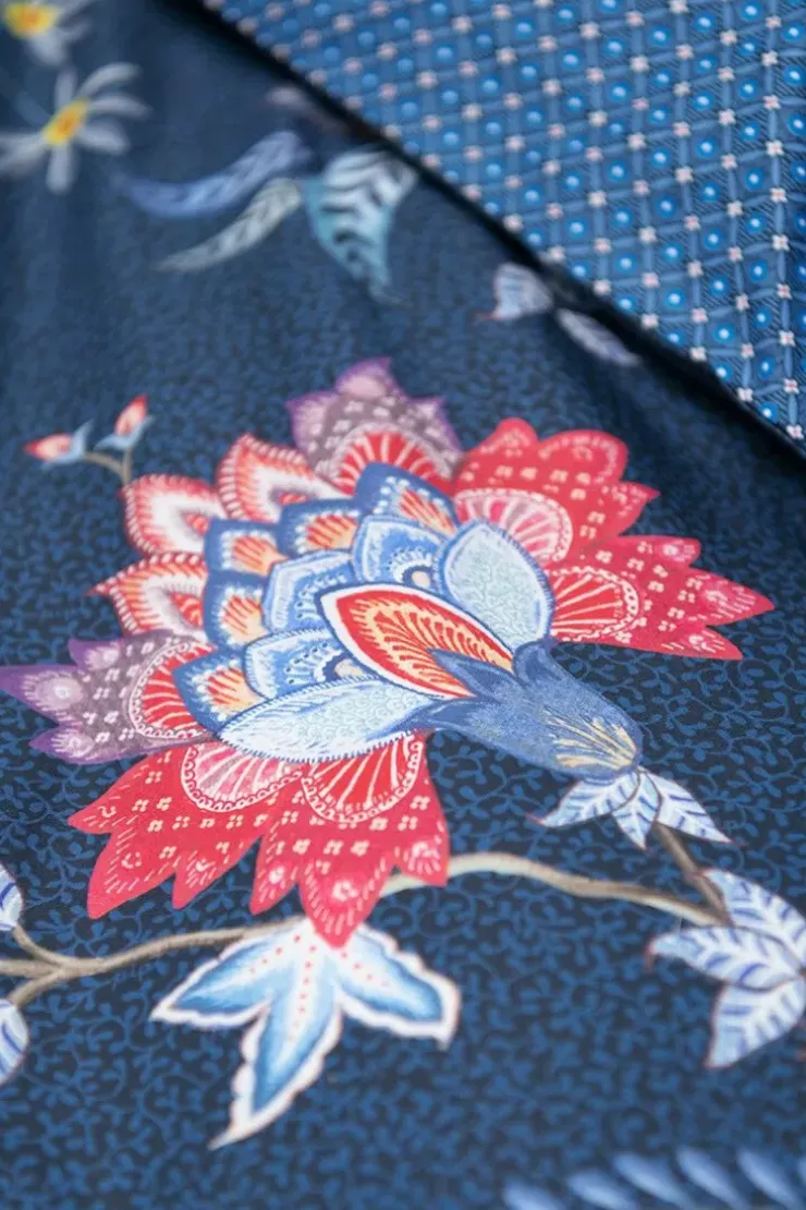 Bettbezüge|Pip Studio Bettbezug Flower Festival Dunkel Blau