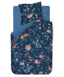 Bettbezüge|Pip Studio Bettbezug Flower Festival Dunkel Blau