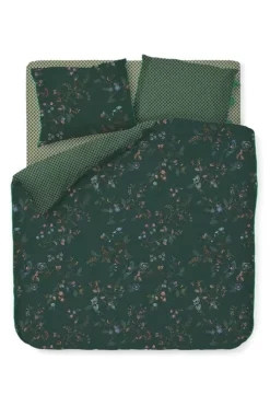Bettbezüge|Pip Studio Bettbezug Kawai Flower Dunkel Grun