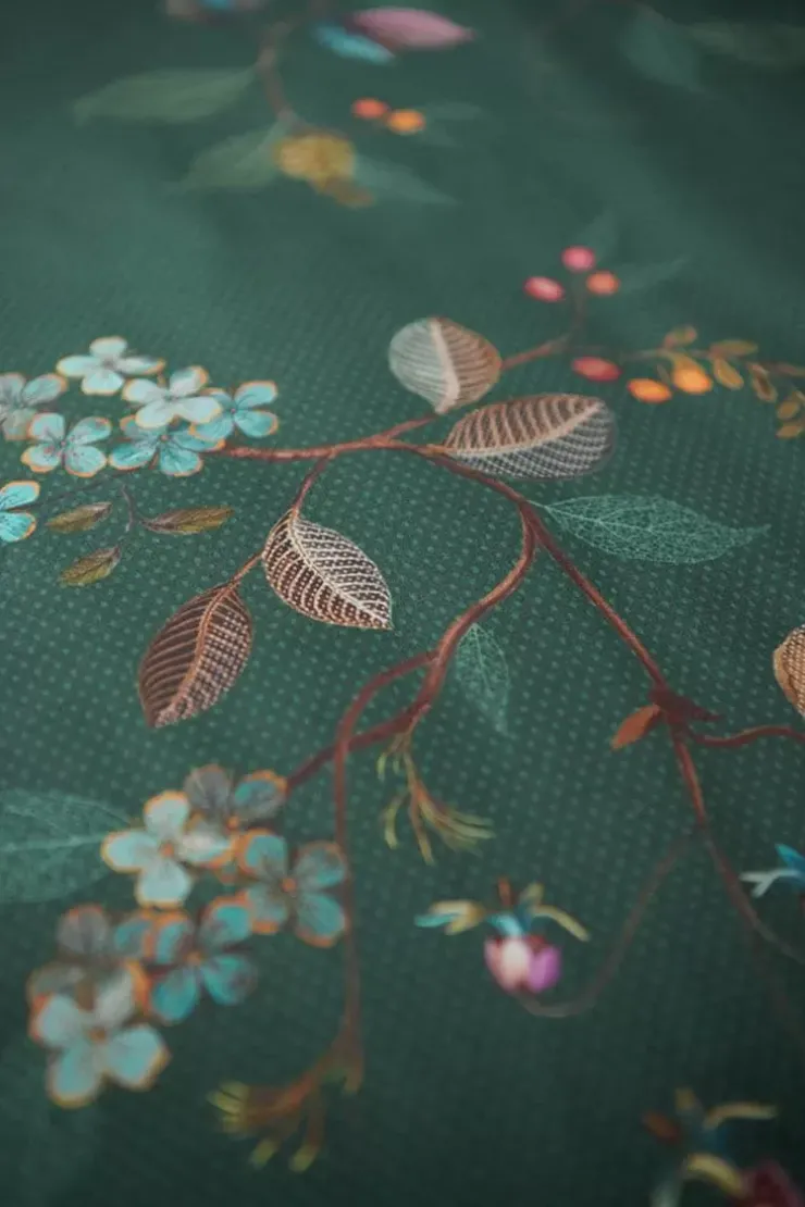 Bettbezüge|Pip Studio Bettbezug Kawai Flower Dunkel Grun