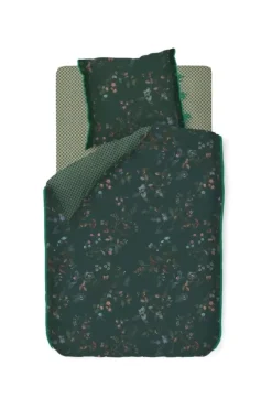 Bettbezüge|Pip Studio Bettbezug Kawai Flower Dunkel Grun