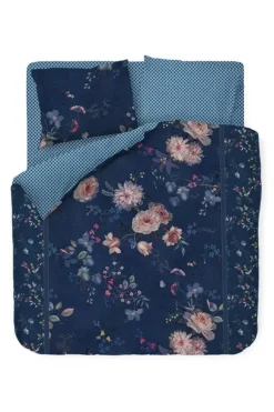 Bettbezüge|Pip Studio Bettbezug Tokyo Bouquet Dunkel Blau