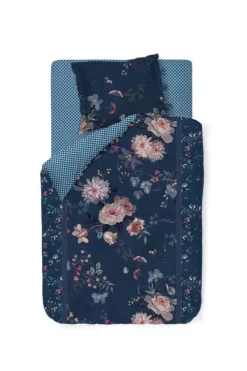Bettbezüge|Pip Studio Bettbezug Tokyo Bouquet Dunkel Blau