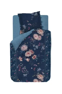Bettbezüge|Pip Studio Bettbezug Tokyo Bouquet Dunkel Blau