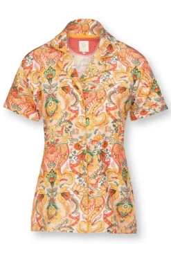 T-Shirts|Pip Studio Bluse Kurze Armeln Kyoto Festival Gelb