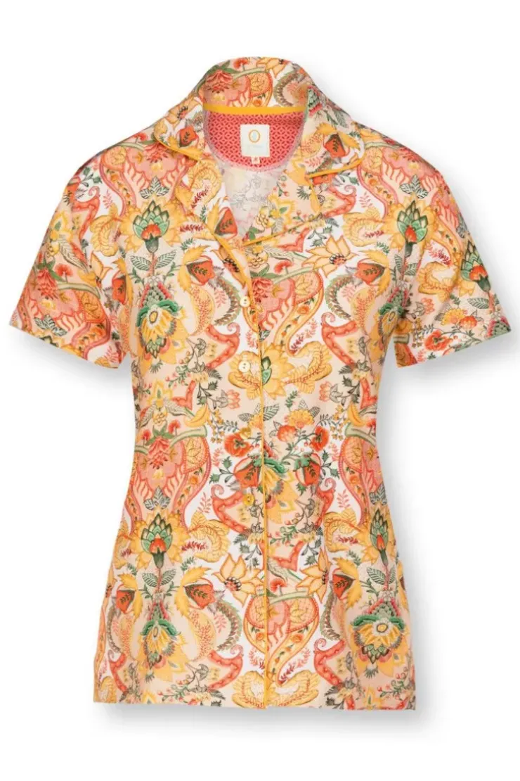 T-Shirts|Pip Studio Bluse Kurze Armeln Kyoto Festival Gelb