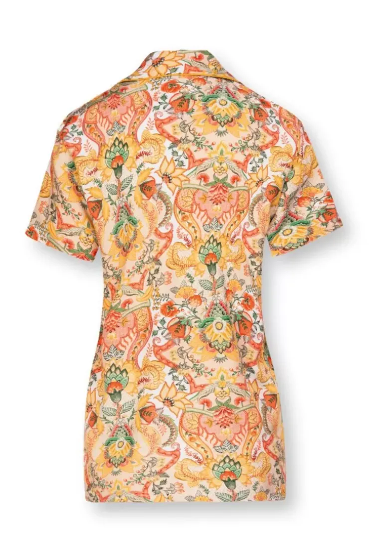 T-Shirts|Pip Studio Bluse Kurze Armeln Kyoto Festival Gelb