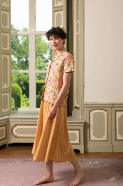 T-Shirts|Pip Studio Bluse Kurze Armeln Kyoto Festival Gelb