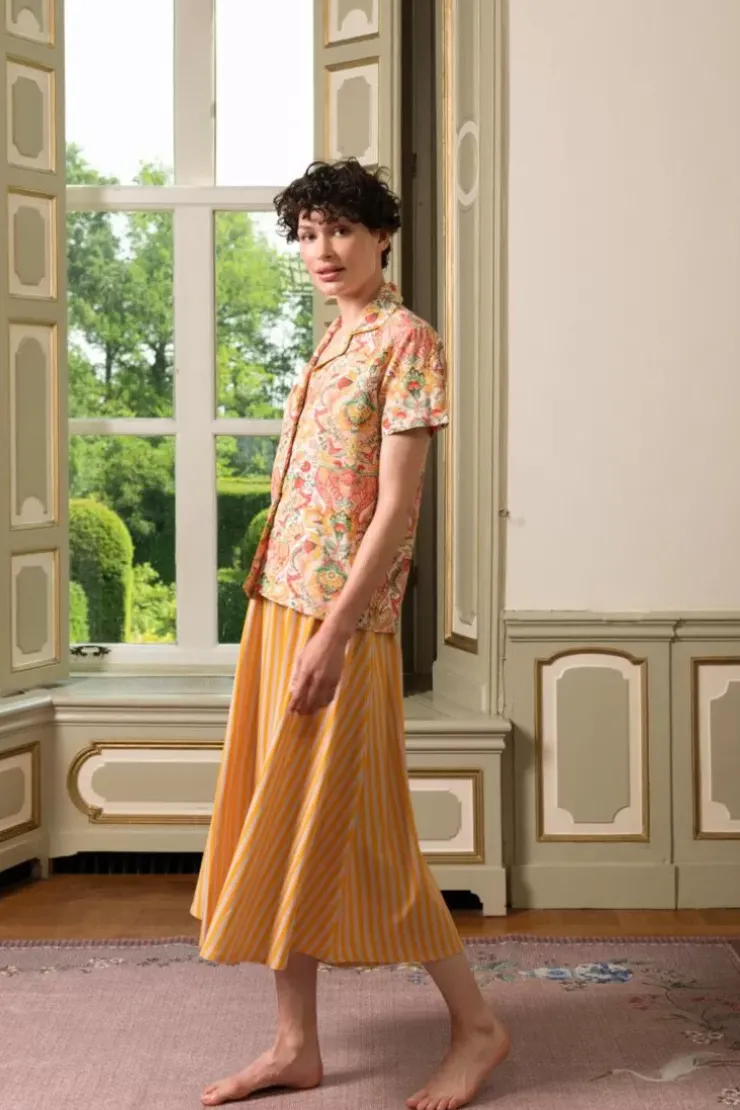 T-Shirts|Pip Studio Bluse Kurze Armeln Kyoto Festival Gelb