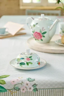 Butterschalen|Pip Studio Blushing Birds Butterschale Runde Weis
