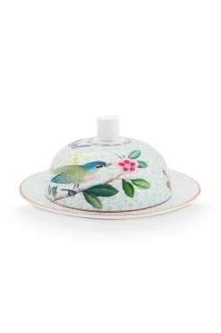 Butterschalen|Pip Studio Blushing Birds Butterschale Runde Weis
