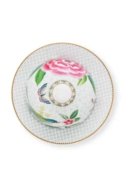 Butterschalen|Pip Studio Blushing Birds Butterschale Runde Weis