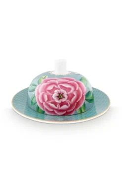 Butterschalen|Pip Studio Blushing Birds Butterschale Runde Blau
