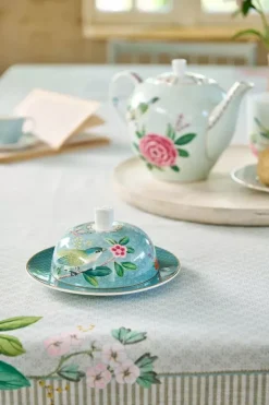 Butterschalen|Pip Studio Blushing Birds Butterschale Runde Blau