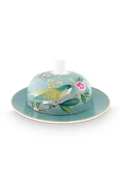Butterschalen|Pip Studio Blushing Birds Butterschale Runde Blau