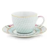 Tasse & Untertasse|Pip Studio Blushing Birds Espresso Tasse & Untertasse Weis