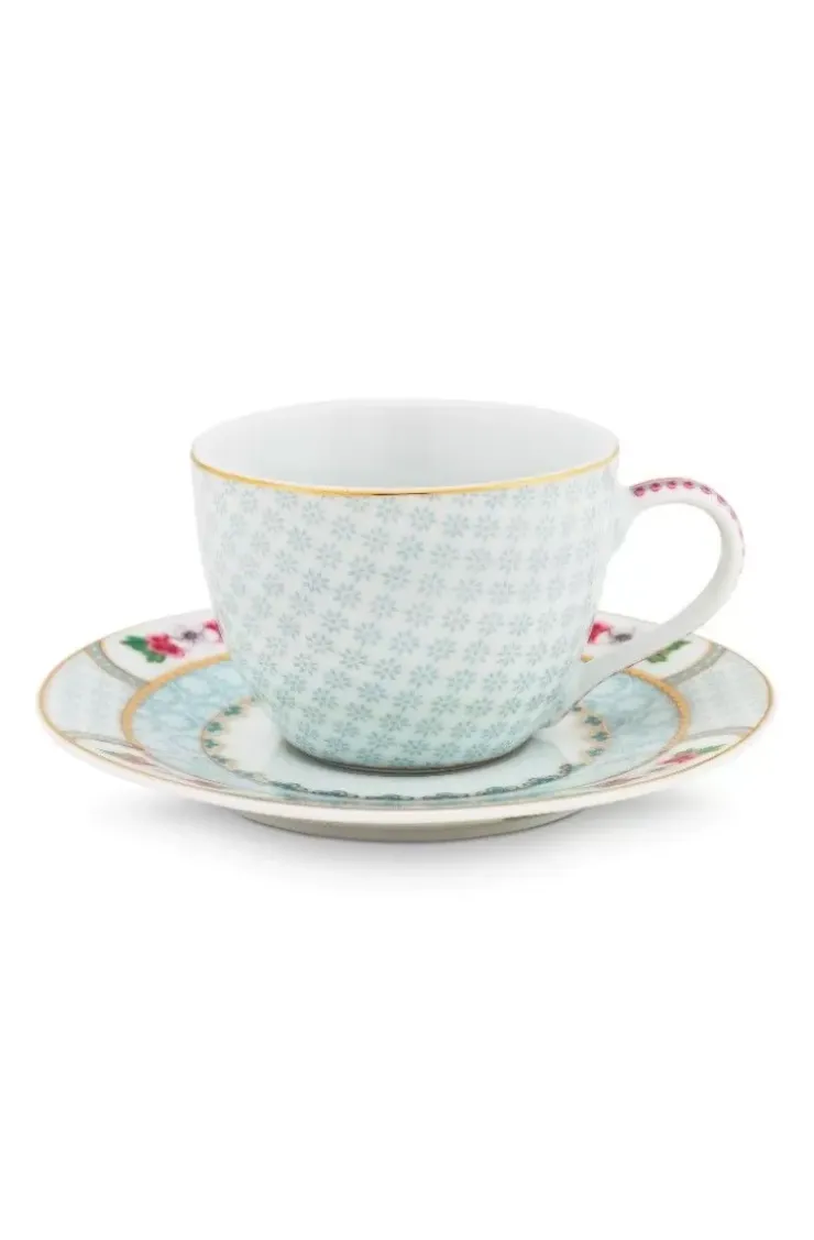 Tasse & Untertasse|Pip Studio Blushing Birds Espresso Tasse & Untertasse Weis