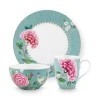 Porzellan Sets|Pip Studio Blushing Birds Fruhstuck Set/3 Blau