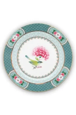 Gebäckteller|Pip Studio Blushing Birds Gebäckteller Blau 17 Cm