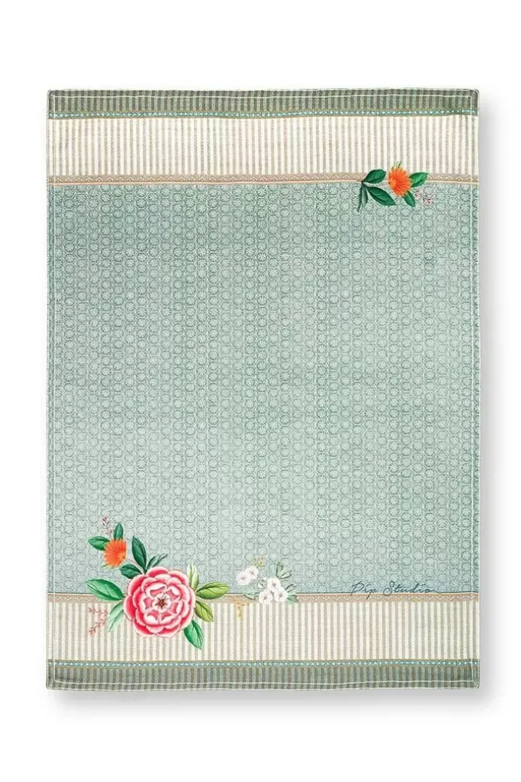 Geschirrtuch|Pip Studio Blushing Birds Geschirrhandtuch Blau