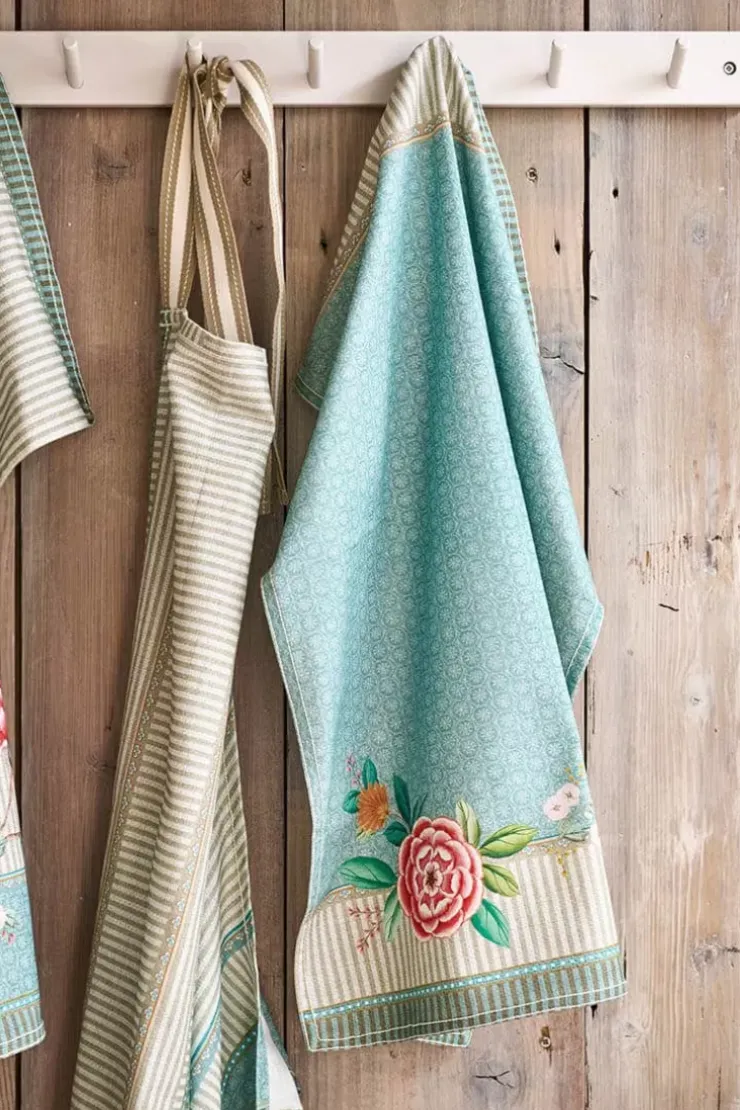 Geschirrtuch|Pip Studio Blushing Birds Geschirrhandtuch Blau