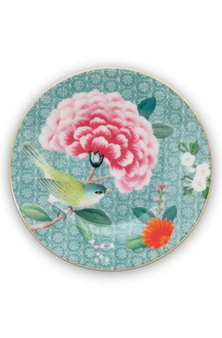 Gebäckteller|Pip Studio Blushing Birds Petit Four 12 Cm Blau