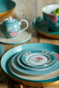 Gebäckteller|Pip Studio Blushing Birds Petit Four 12 Cm Blau