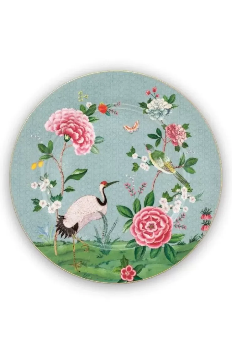 Platzteller|Pip Studio Blushing Birds Platzteller 32 Cm Blau