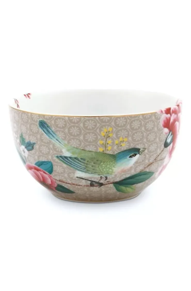 Schalen|Pip Studio Blushing Birds Schale 12 Cm Khaki