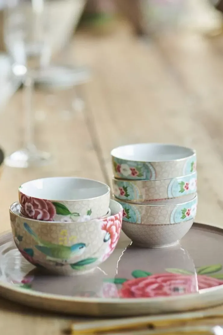 Schalen|Pip Studio Blushing Birds Schale 15 Cm Khaki